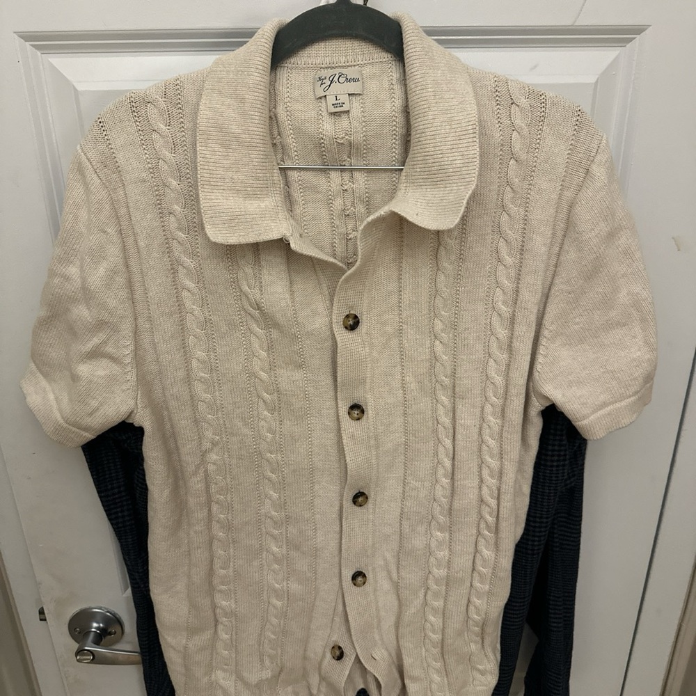 J crew knit button down